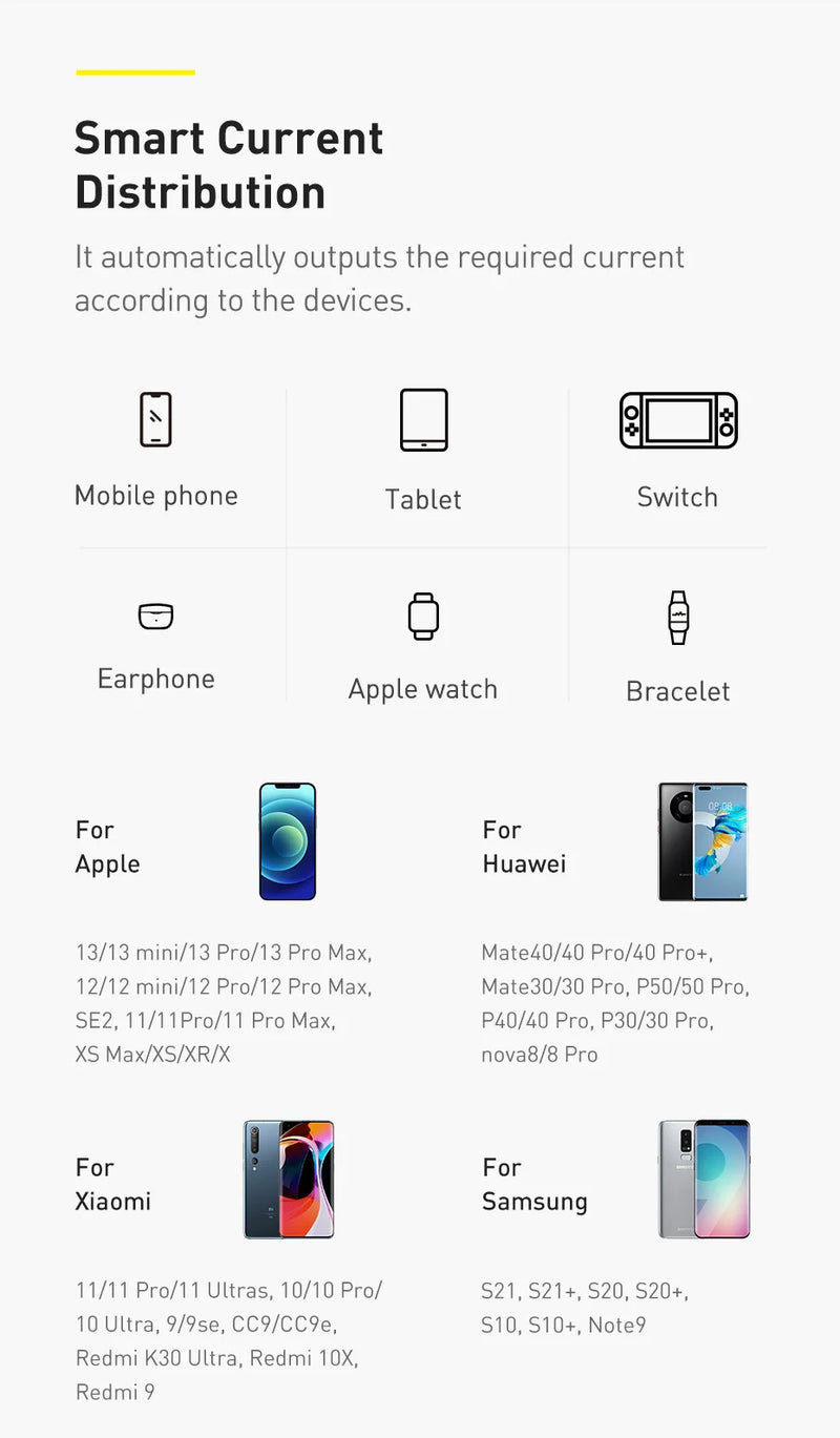 Carregador portátil  30000mAh, bateria externa com carregamento rápido, para POCO Xiaomi Mi