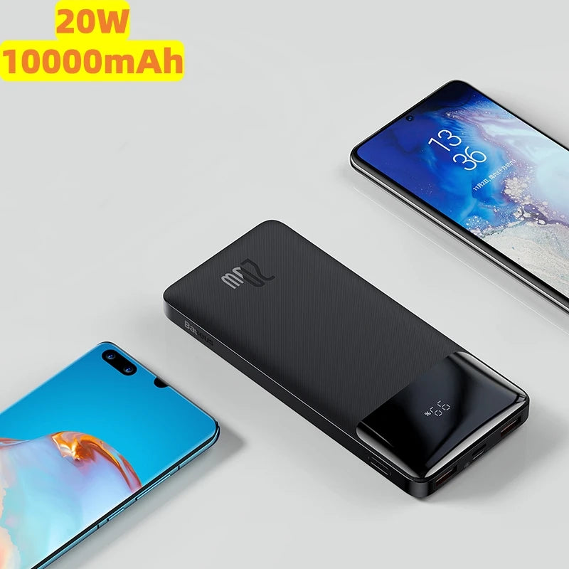 Carregador portátil  30000mAh, bateria externa com carregamento rápido, para POCO Xiaomi Mi
