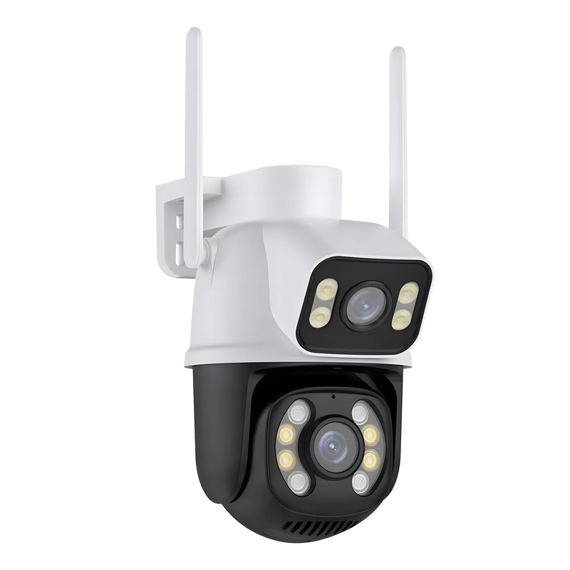 Câmera de Vigilância Wifi Icsee Preta – Câmera de Segurança – Monitor com Resolução 4K Ultra HD – Câmera de Segurança Wifi à Prova d'Água Eug