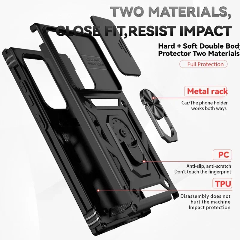 Super capa anti-impacto para Samsung S25 S24 S23 S22 S21 FE S20 Plus Note 20 Ultra M53 M33