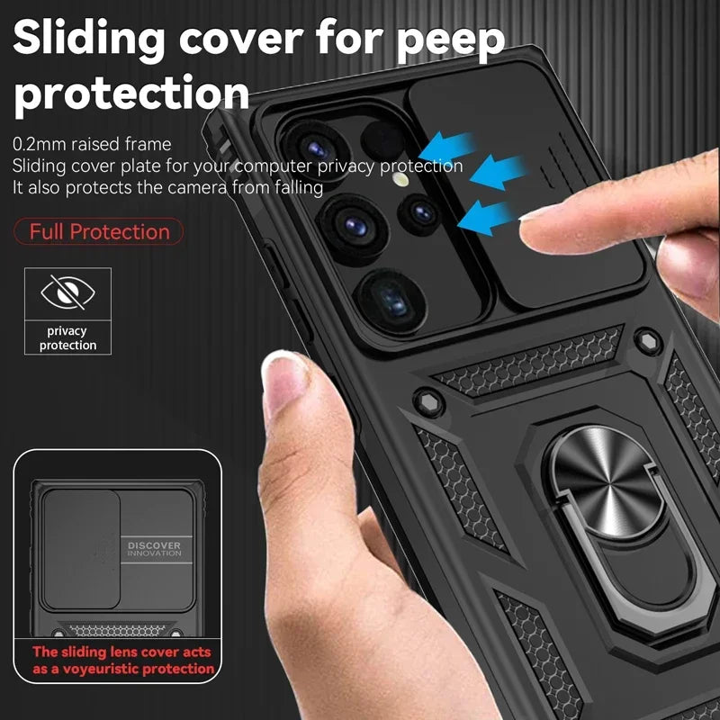 Super capa anti-impacto para Samsung S25 S24 S23 S22 S21 FE S20 Plus Note 20 Ultra M53 M33