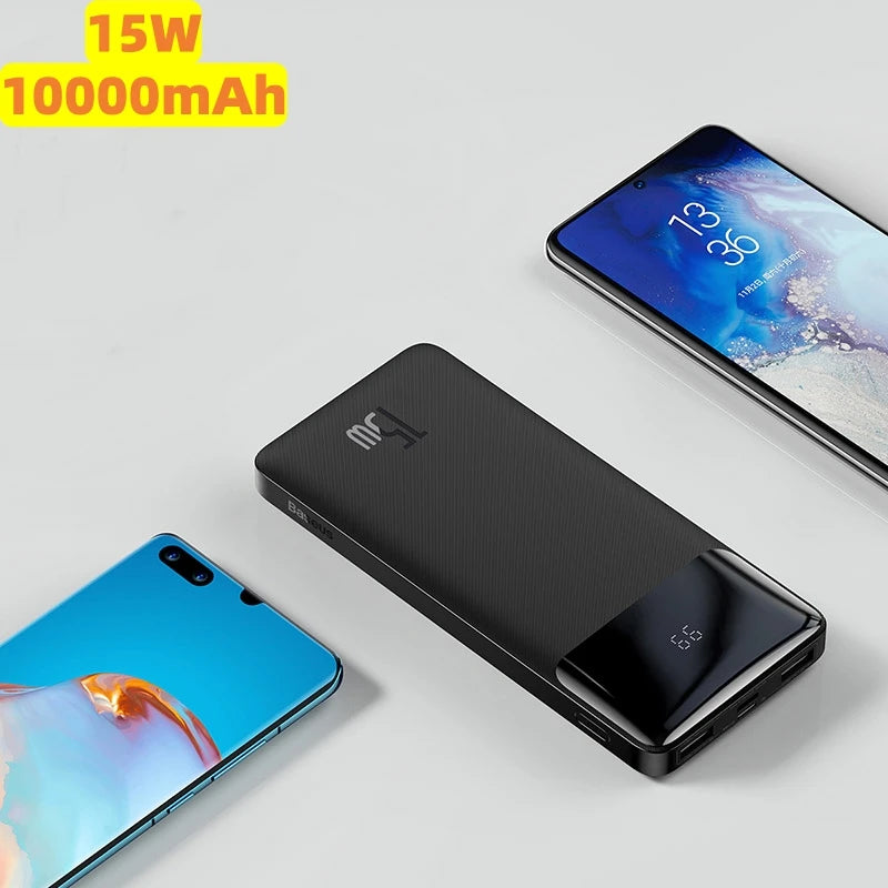 Carregador portátil  30000mAh, bateria externa com carregamento rápido, para POCO Xiaomi Mi